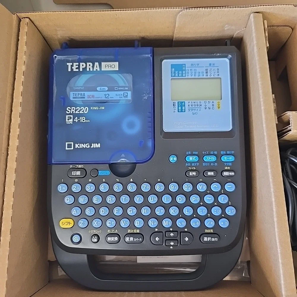 KING JIM TEPRA‎ PRO SR220 Japanese Label Maker 日本語モデル・新品同様